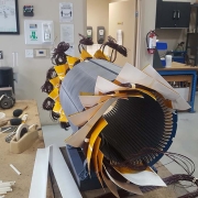 electric motor winding and rewinding